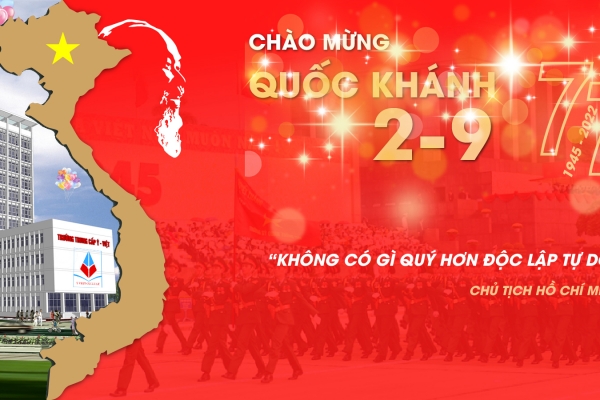 NHIỆT LIỆT CHÀO MỪNG 77 NĂM NGÀY QUỐC KHÁNH VIỆT NAM (02/09/1945- 02/09/2022).