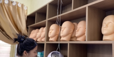 Khám phá không gian thực hành chuyên nghiệp ngành Tạo mẫu và chăm sóc sắc đẹp Trường Trung cấp Ý Việt