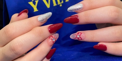 Sinh viên học trung cấp nghề Tạo mẫu và chăm sóc sắc đẹp hoàn thành bài thi học phần Nails xuất sắc