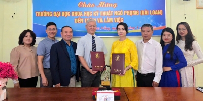 Trường Trung cấp Ý Việt ký kết hợp tác cùng Trường Đại học Khoa học Kỹ thuật Ngô Phụng (Đài Loan)