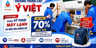 Học nghề điện lạnh, cơ hội việc làm rộng mở với ưu đãi hỗ trợ 70% học phí tại Ý Việt Học nghề điện lạnh, cơ hội việc làm rộng mở với ưu đãi hỗ trợ 70% học phí tại Ý Việt
